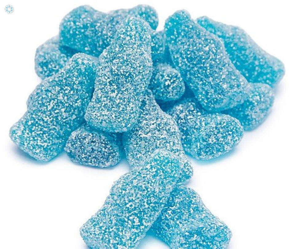 Fizzy Blue Raspberry Bottles 100g