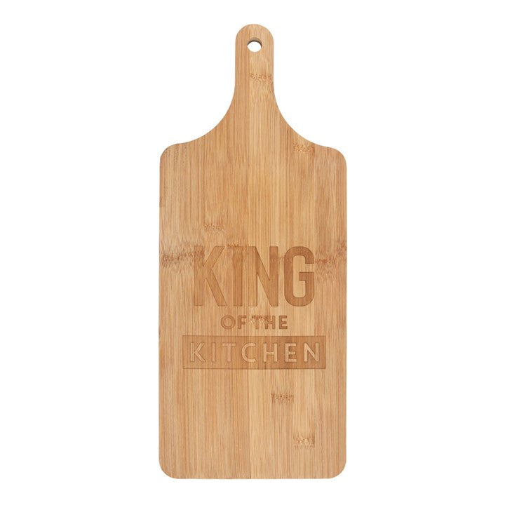 KING OF THE KITCHEN WOODEN CHOPPING BOARD
