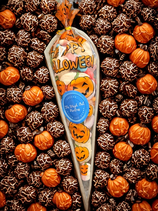 200g Cone Filled With Halloween Themed Sweets