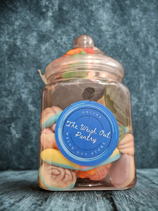 300g Jar Filled With Halloween Themed Sweets