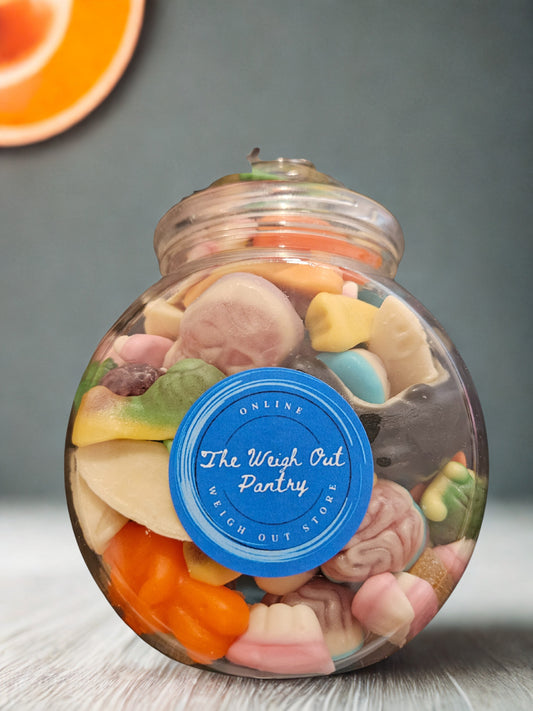 500g Round Jar Filled With Halloween themed sweets